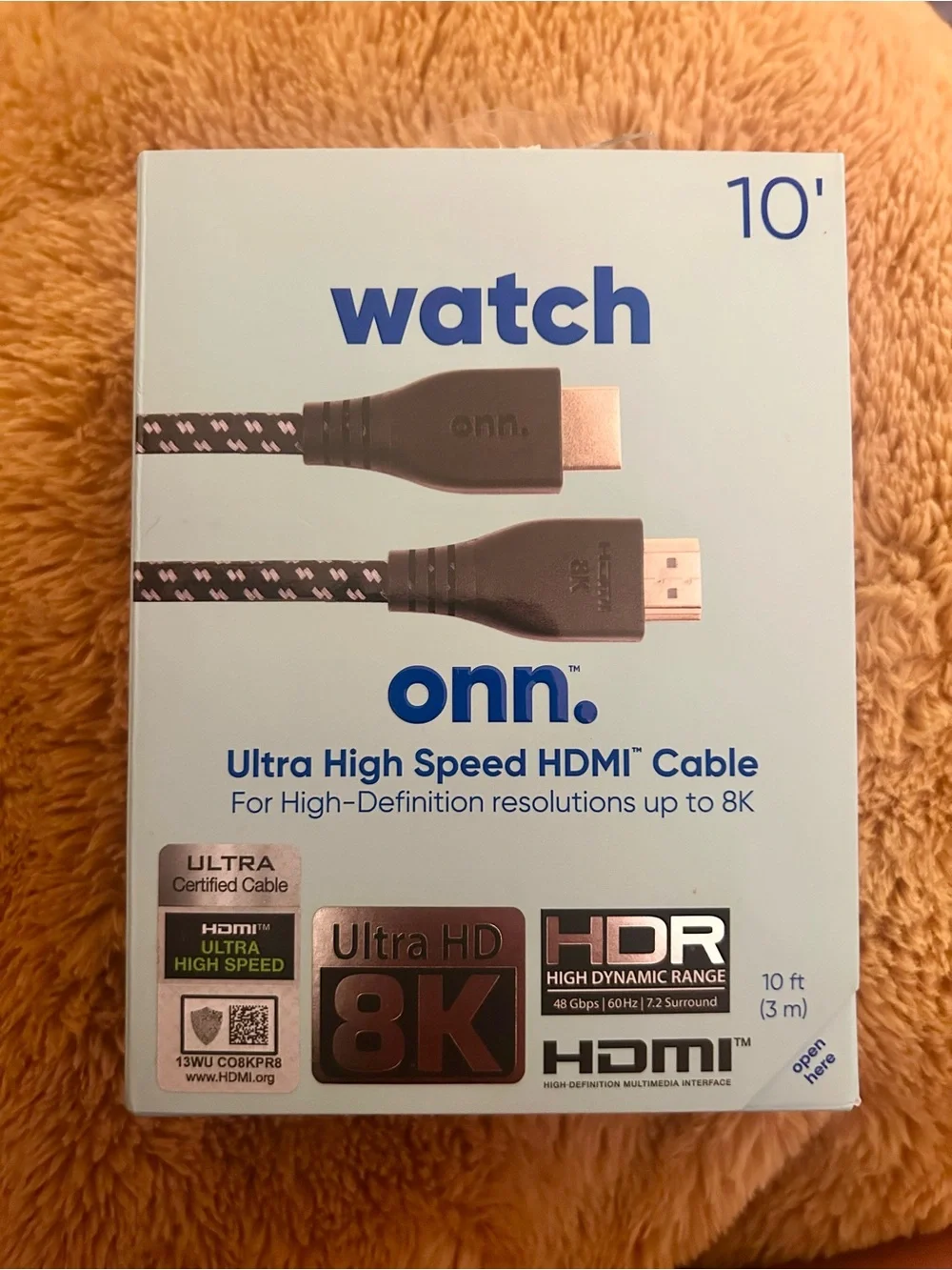 10' Ultra High Speed HDMI Cable 8k